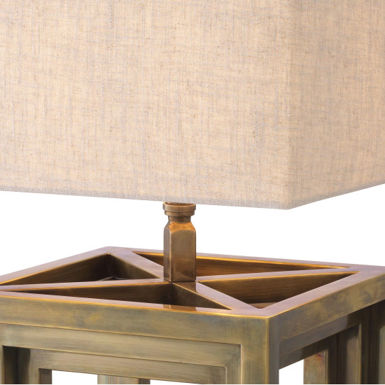 Bellagio bordslampa mässing/tyg 65 cm Bellagio bordslampa mässing/tyg 65 cm