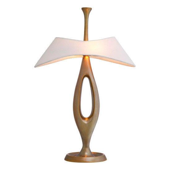 Gianfranco bordslampa mässing/vit 63 cm Gianfranco bordslampa mässing/vit 63 cm