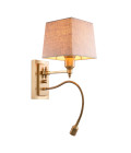 Ellington vägglampa mässing/linne 30,5cm Ellington vägglampa mässing/linne 30,5 cm