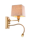 Ellington vägglampa mässing/linne 30,5cm Ellington vägglampa mässing/linne 30,5 cm