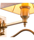 Ellington vägglampa mässing/linne 30,5cm Ellington vägglampa mässing/linne 30,5 cm