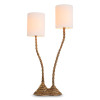 Forenza bordslampa mässing/vit 78 cm Forenza bordslampa mässing/vit 78 cm
