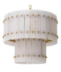 Ruby S Chandelier Brass/White 57cm Eichholtz Ruby S Chandelier Brass/White 57cm