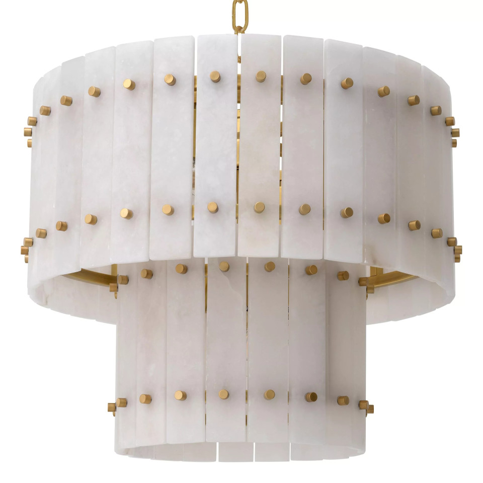 Ruby S Chandelier Brass/White 57cm Eichholtz Ruby S Chandelier Brass/White 57cm