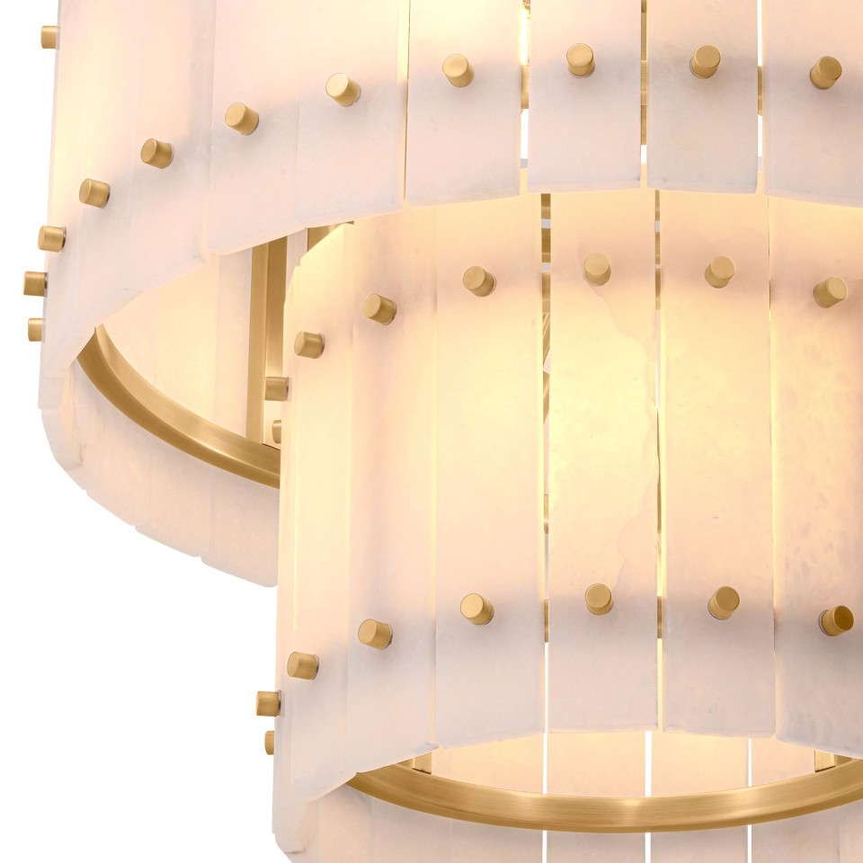 Ruby S Chandelier Brass/White 57cm Eichholtz Ruby S Chandelier Brass/White 57cm
