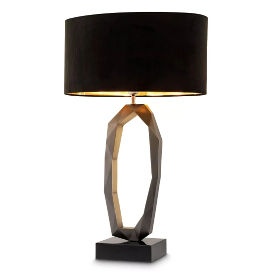 Santos bordslampa gunmetal/svart 86,5 cm
