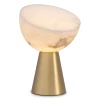 Chamonix table lamp brass/white 45cm