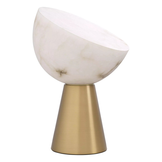 Chamonix table lamp brass/white 45cm Chamonix table lamp brass/white 45cm