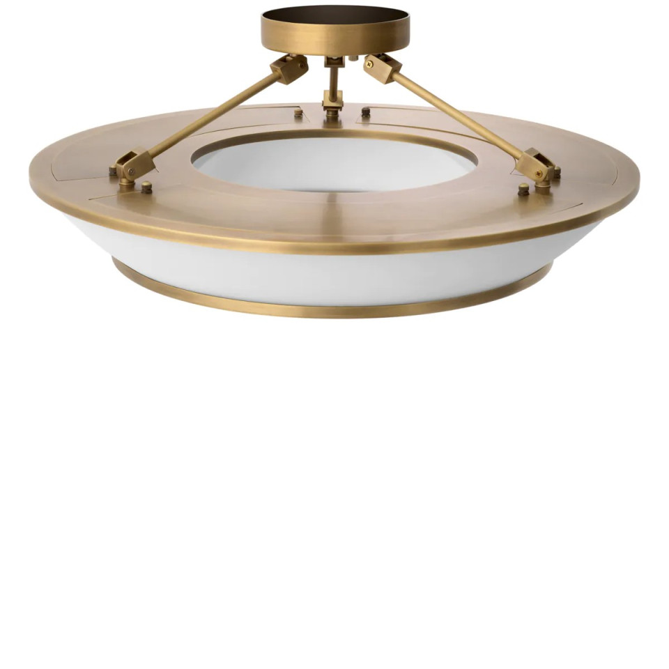 Ferette Ceiling Light Brass/White 61cm Eichholtz Ferette Ceiling Light Brass/White 61cm