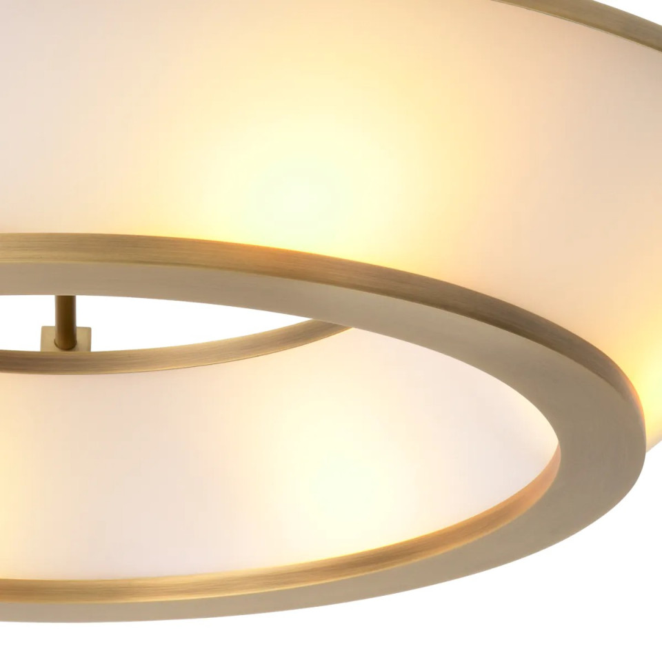 Ferette Ceiling Light Brass/White 61cm Eichholtz Ferette Ceiling Light Brass/White 61cm
