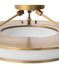 Ferette Ceiling Light Brass/White 61cm Eichholtz Ferette Ceiling Light Brass/White 61cm