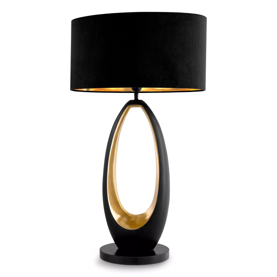 Volo Table Lamp Gunmetal/Gold/Black 86.5cm Eichholtz Volo Table Lamp Gunmetal/Gold/Black 86.5cm