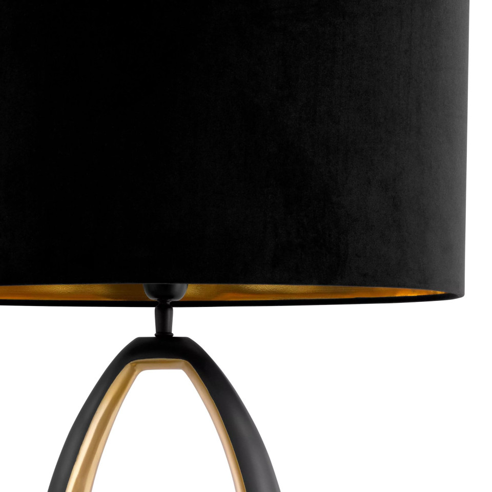 Volo Table Lamp Gunmetal/Gold/Black 86.5cm Eichholtz Volo Table Lamp Gunmetal/Gold/Black 86.5cm