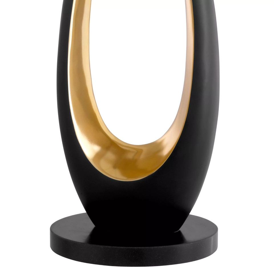 Volo Table Lamp Gunmetal/Gold/Black 86.5cm Eichholtz Volo Table Lamp Gunmetal/Gold/Black 86.5cm