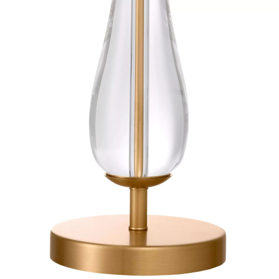 Stilla Table Lamp Brass/Glass/Bouclé 70.5cm Stilla Table Lamp Brass/Glass/Bouclé 70.5cm