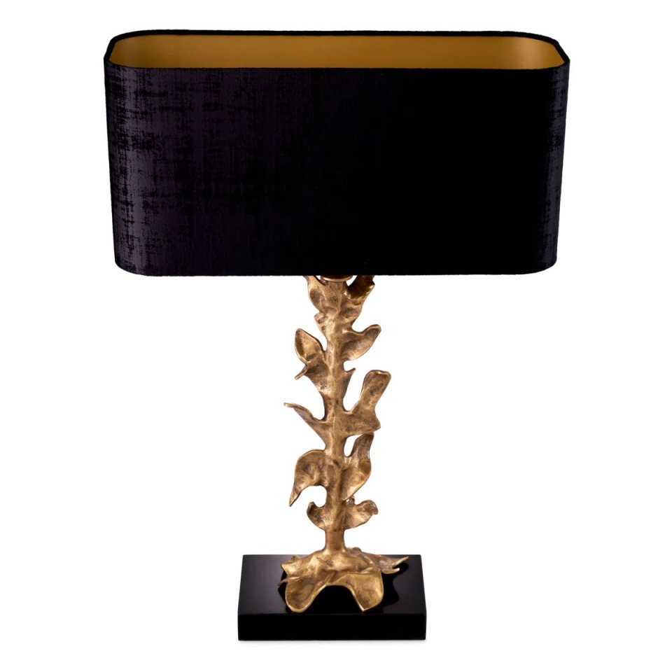 Scalo bordslampa mässing/svart 79 cm