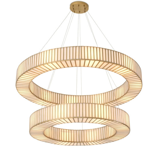 Monari takkrona antikmässing/vit 120.5cm Monari takkrona antikmässing/vit 120.5cm