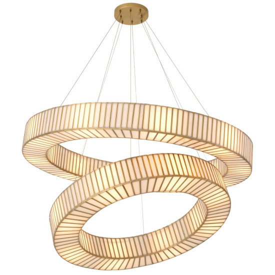 Monari takkrona antikmässing/vit 120.5cm Monari takkrona antikmässing/vit 120.5cm