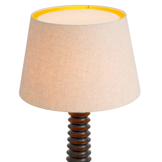 Callao golvlampa svart/linne 160cm Callao golvlampa svart/linne 160cm