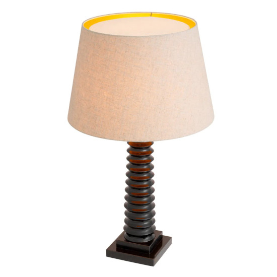 Callao bordslampa svart/linne 84.5cm Callao bordslampa svart/linne 84.5cm