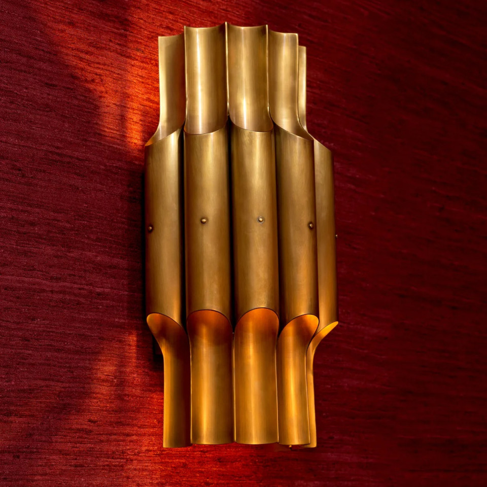 Quintara wall lamp vintage brass 48 cm