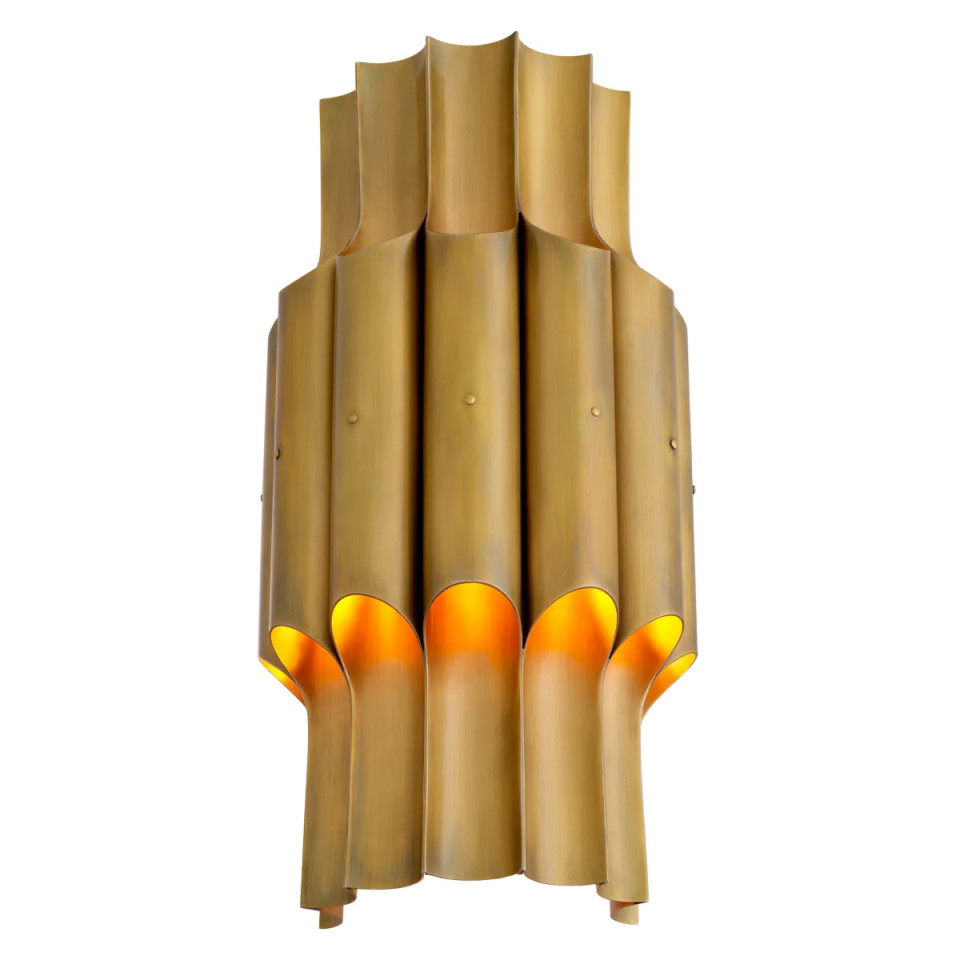 Quintara wall lamp vintage brass 48 cm