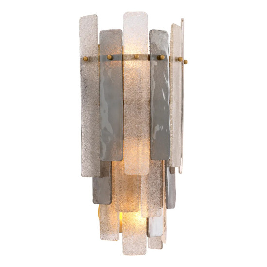 Greyson vägglampa antikmässing/glas 60cm Greyson vägglampa antikmässing/glas 60cm