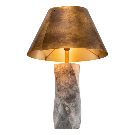 Camelia bordslampa grå marmor/vintage mässing 78cm Camelia bordslampa grå marmor/vintage mässing 78cm