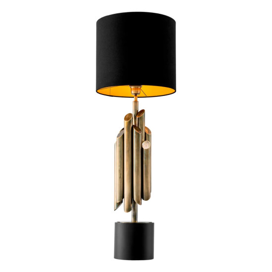 Beau Rivage bordslampa mässing/svart 102cm Beau Rivage bordslampa mässing/svart 102cm