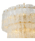 Almeria ljuskrona antik mässing/glas 81 cm Eichholtz Almeria ljuskrona antik mässing/glas 81 cm