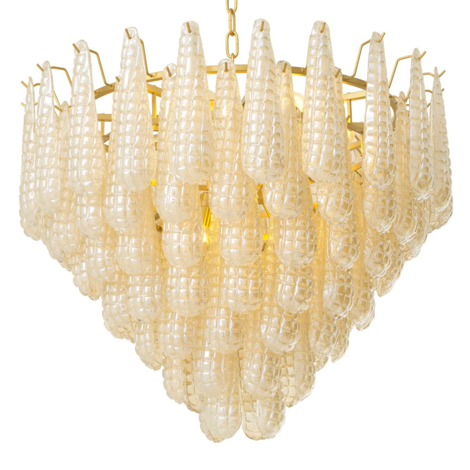 Chaves L ljuskrona antik mässing/champagneglas 82 cm Eichholtz Chaves L ljuskrona antik mässing/champagneglas 82 cm