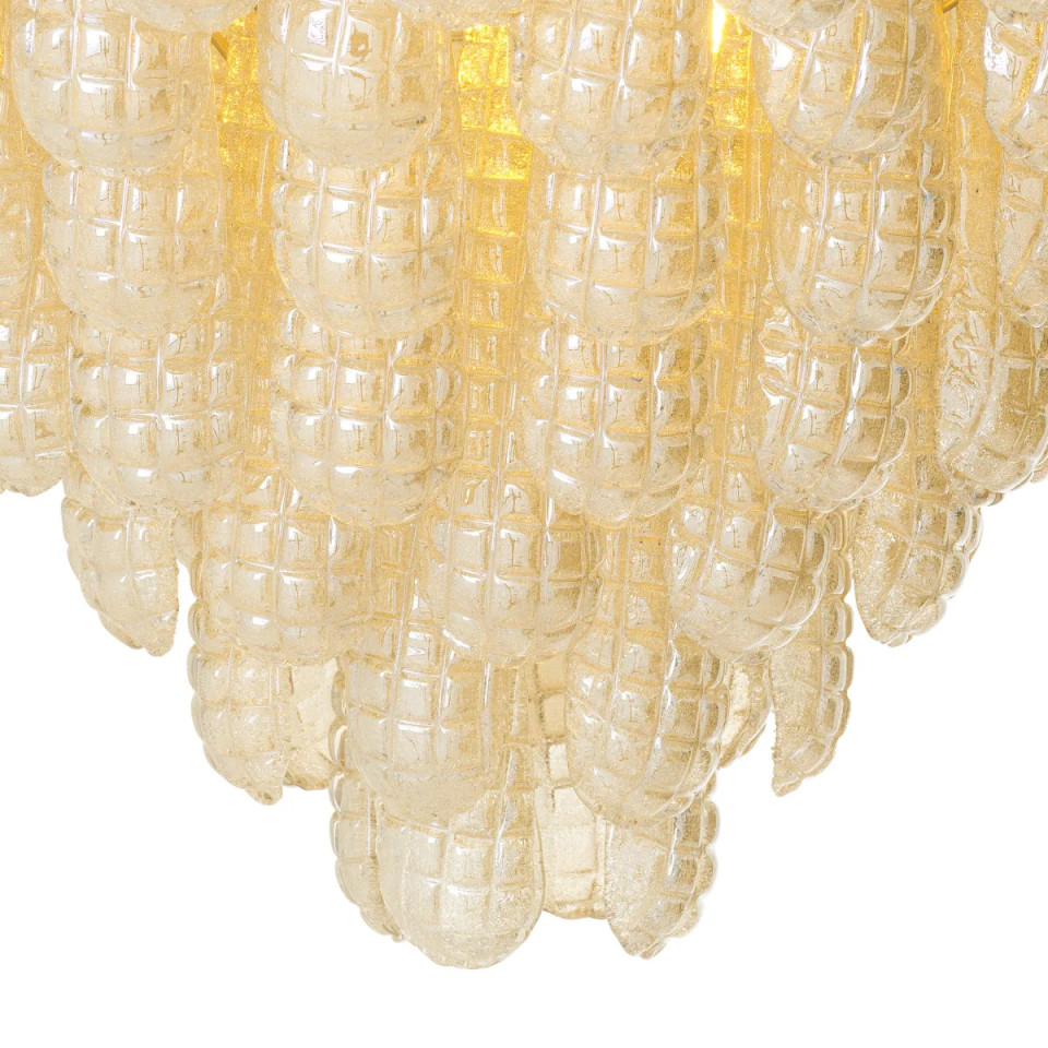 Chaves L ljuskrona antik mässing/champagneglas 82 cm Eichholtz Chaves L ljuskrona antik mässing/champagneglas 82 cm