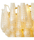 Chaves S ljuskrona antik mässing/champagneglas 63.5 cm Eichholtz Chaves S ljuskrona antik mässing/champagneglas 63.5 cm