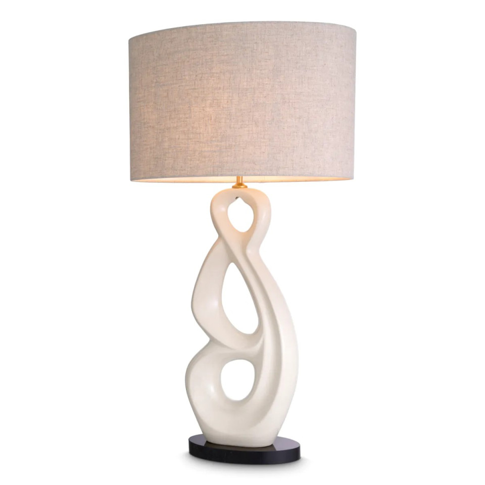 Macias table lamp white ceramic/beige 89 cm Eichholtz Macias table lamp white ceramic/beige 89 cm