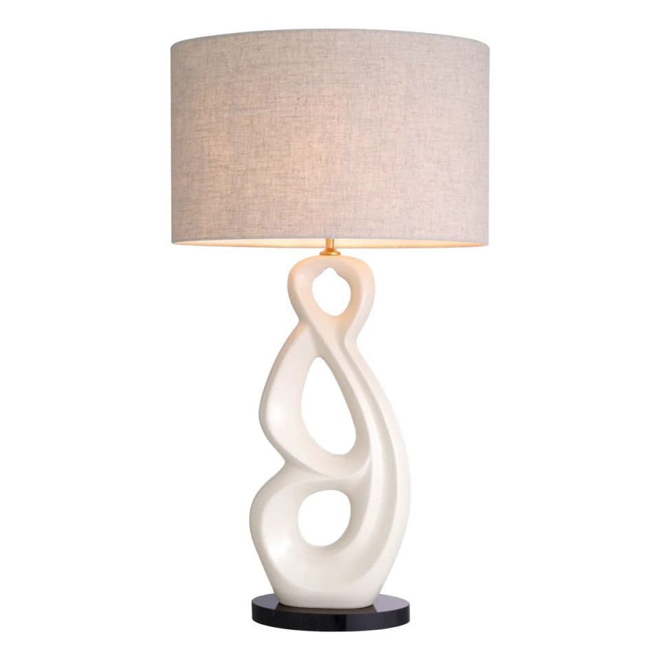 Macias table lamp white ceramic/beige 89 cm Eichholtz Macias table lamp white ceramic/beige 89 cm