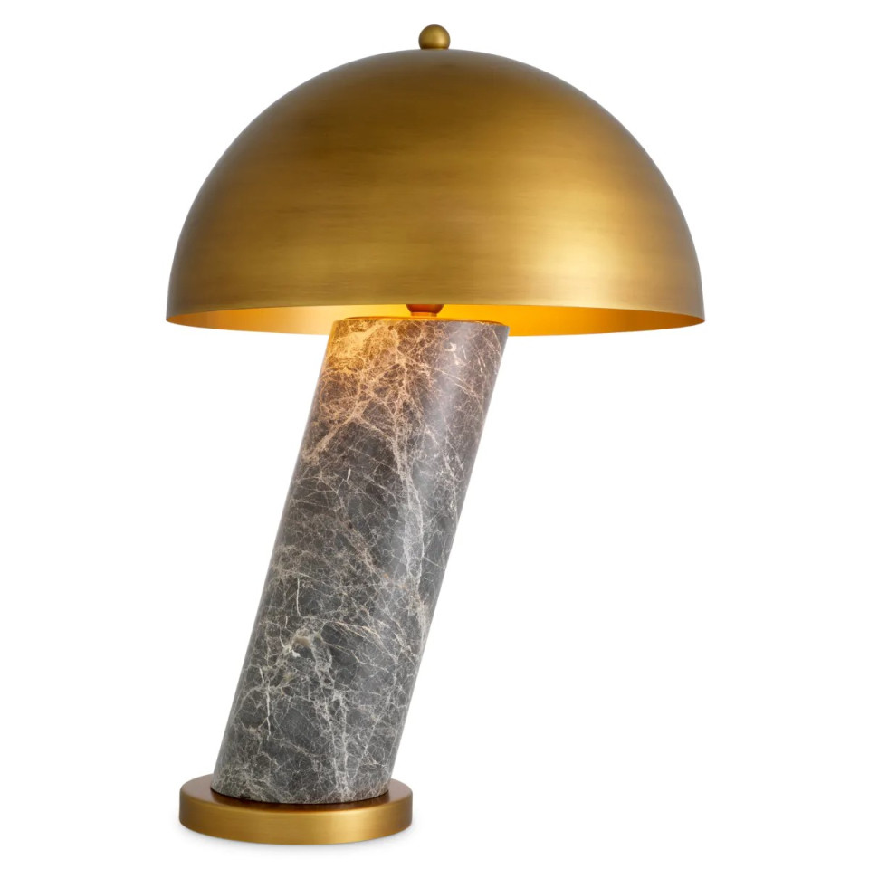 Daniel table lamp grey marble/antique brass 74 cm Eichholtz Daniel table lamp grey marble/antique brass 74 cm