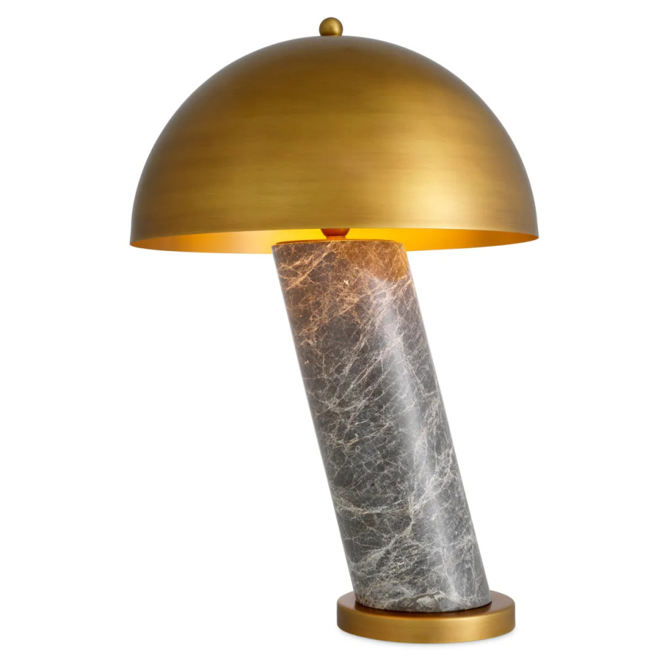 Daniel table lamp grey marble/antique brass 74 cm Eichholtz Daniel table lamp grey marble/antique brass 74 cm