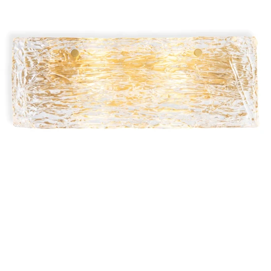 Almeria wall lamp antique brass/glass 39.5 cm