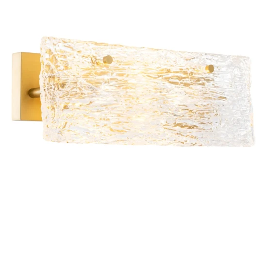 Almeria wall lamp antique brass/glass 39.5 cm