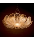 Cabrillo ljuskrona antik mässing/glas 85 cm