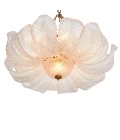 Cabrillo ljuskrona antik mässing/glas 85 cm