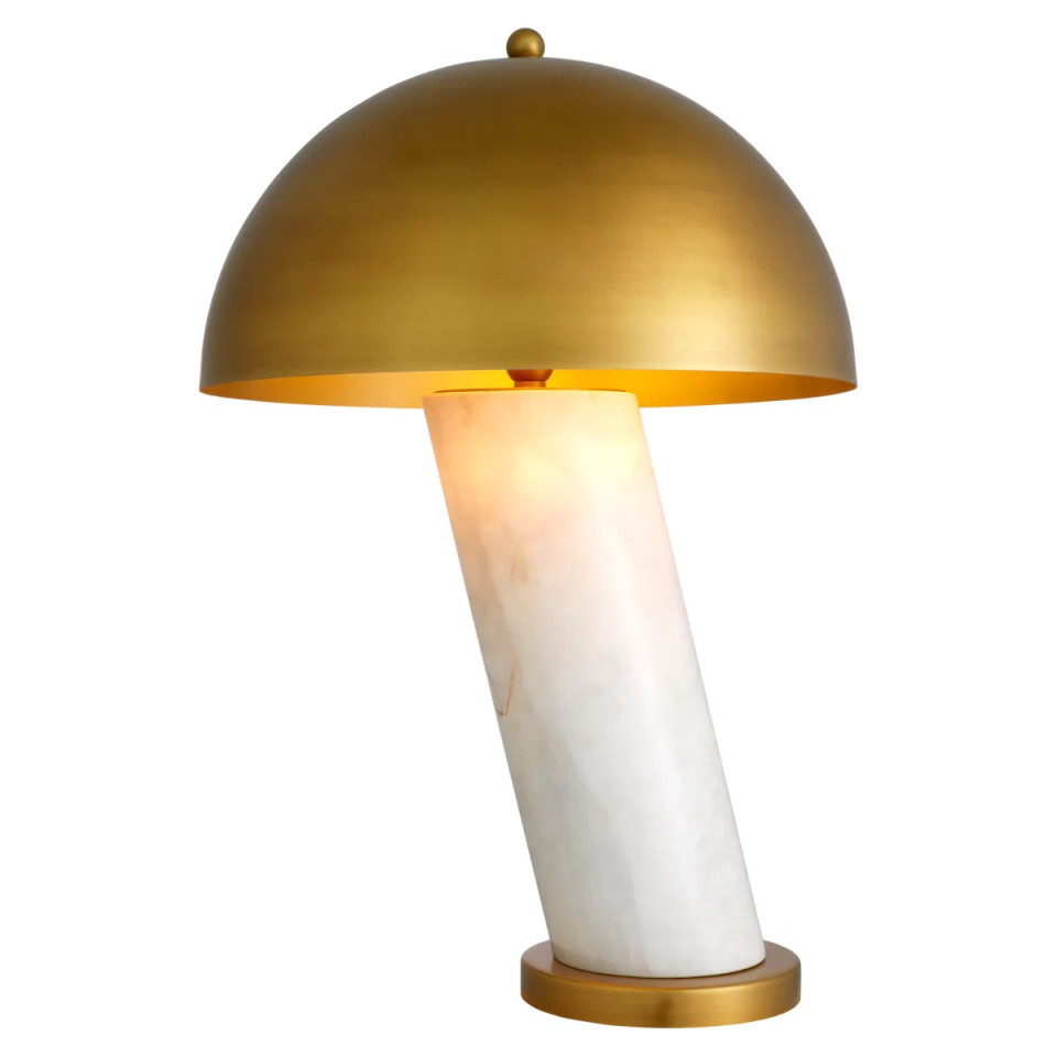 Daniel table lamp white marble/antique brass 74 cm Eichholtz Daniel table lamp white marble/antique brass 74 cm