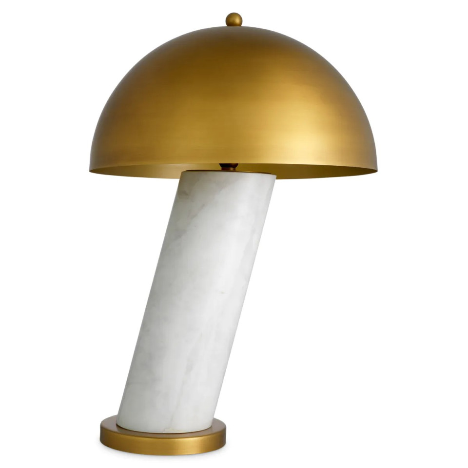Daniel table lamp white marble/antique brass 74 cm Eichholtz Daniel table lamp white marble/antique brass 74 cm