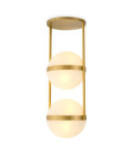 Dover taklampa antik mässing/vit 38 cm Eichholtz Dover taklampa antik mässing/vit 38 cm