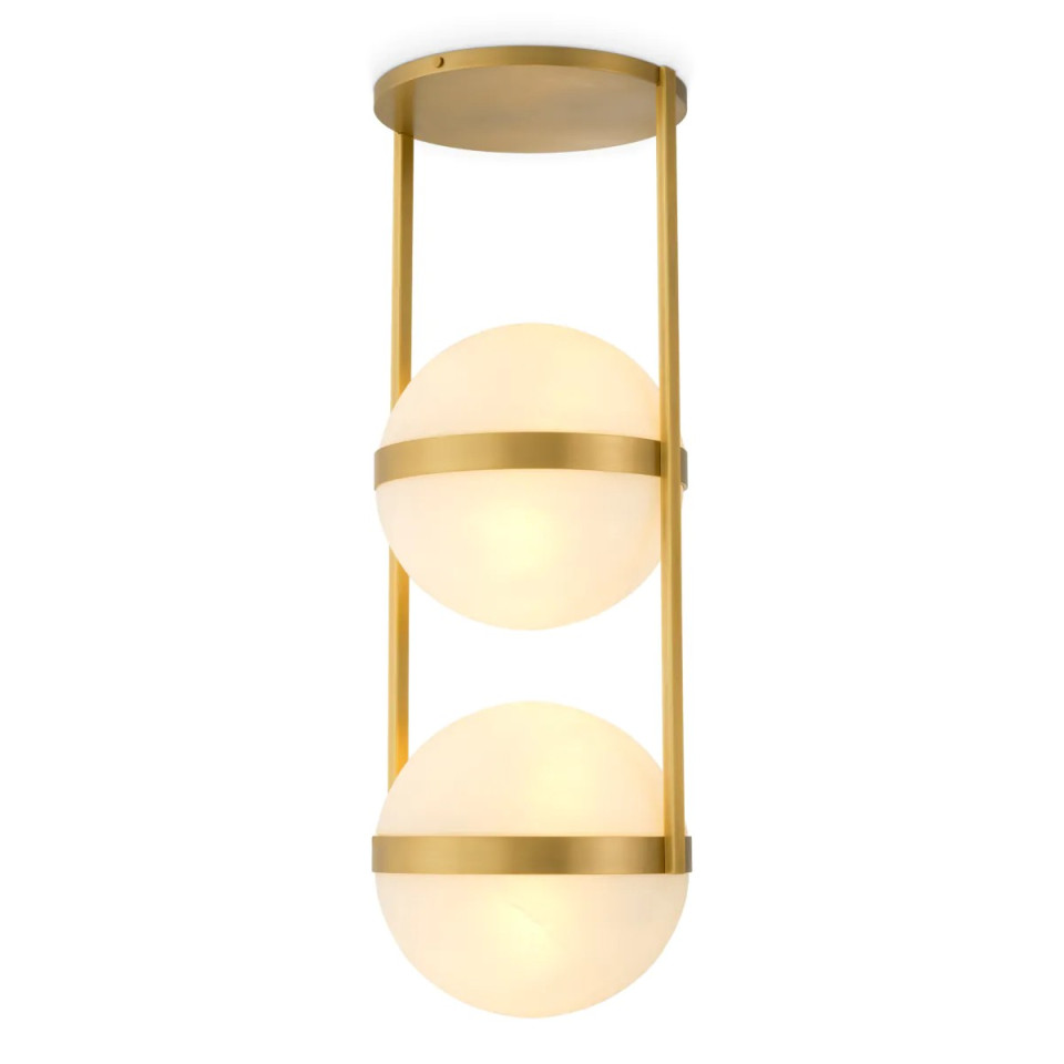 Dover taklampa antik mässing/vit 38 cm Eichholtz Dover taklampa antik mässing/vit 38 cm