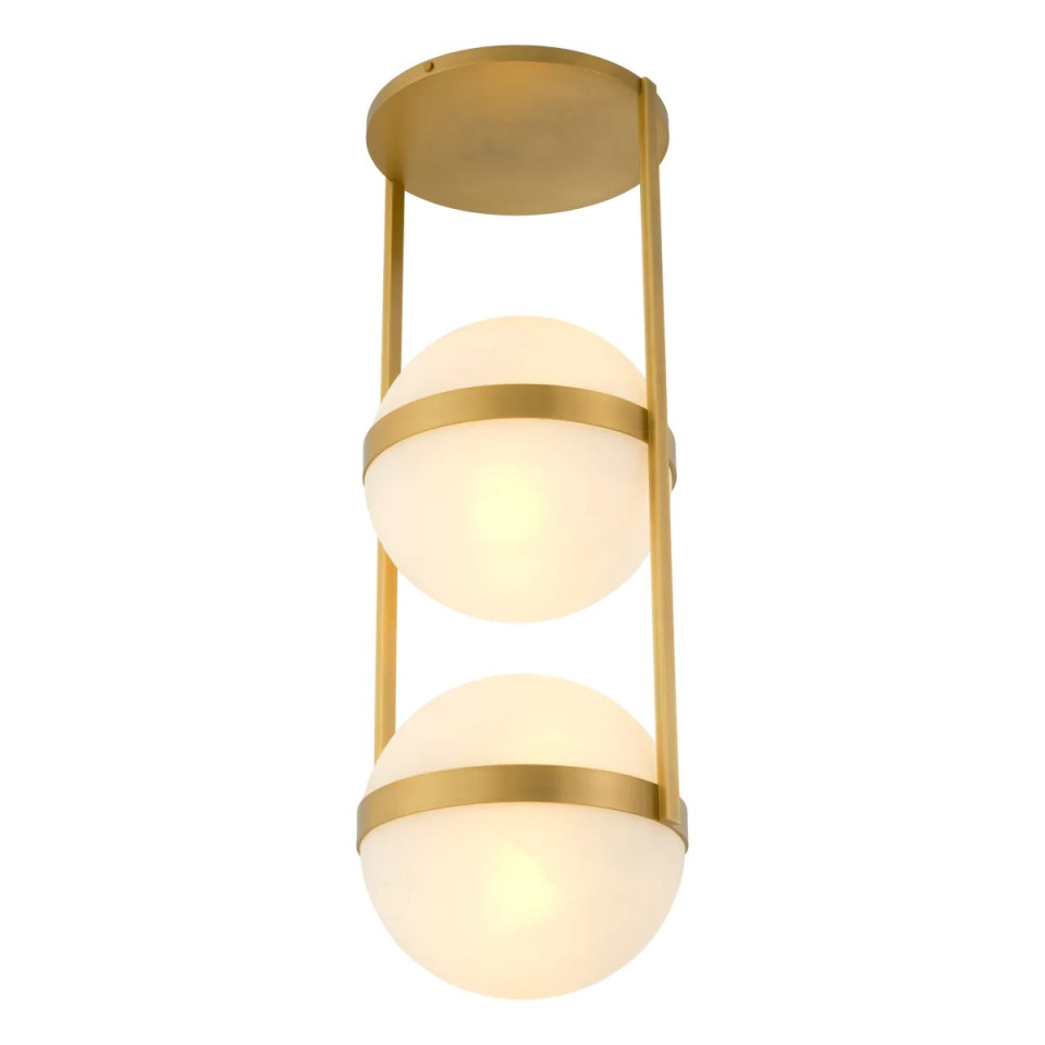 Dover taklampa antik mässing/vit 38 cm Eichholtz Dover taklampa antik mässing/vit 38 cm