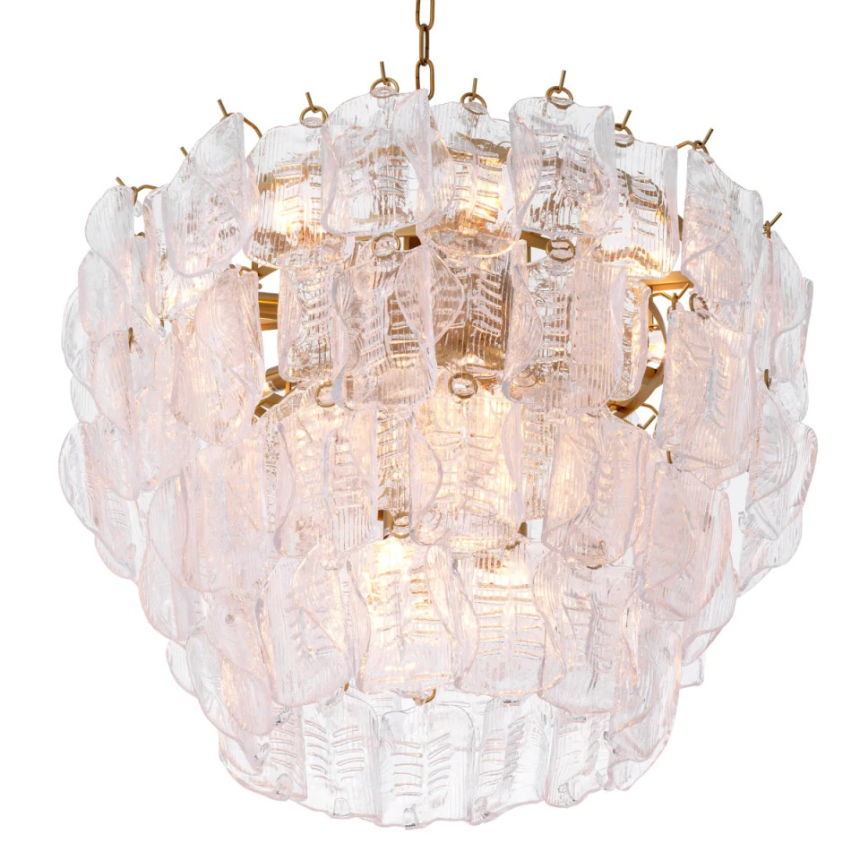 Solange ljuskrona antik mässing/klarglas 85 cm Eichholtz Solange ljuskrona antik mässing/klarglas 85 cm