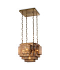 Geary taklampa vintage mässing 46 cm