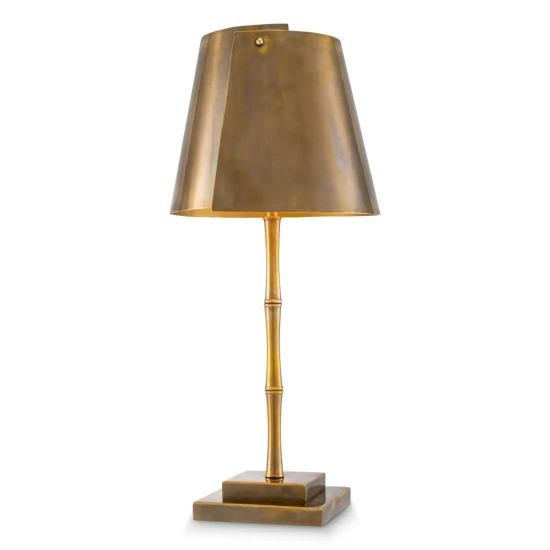 Seraphina bordslampa vintage mässing 63 cm