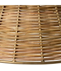 Kon Tiki taklampa naturlig rotting/vintage mässing 20 cm